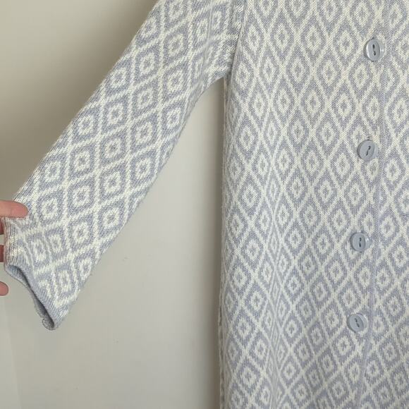 Made in Italy Ilenia M. Wool Blend Midi Sweater Coat/ Cardigan Women's Large - Picture 2 of 15